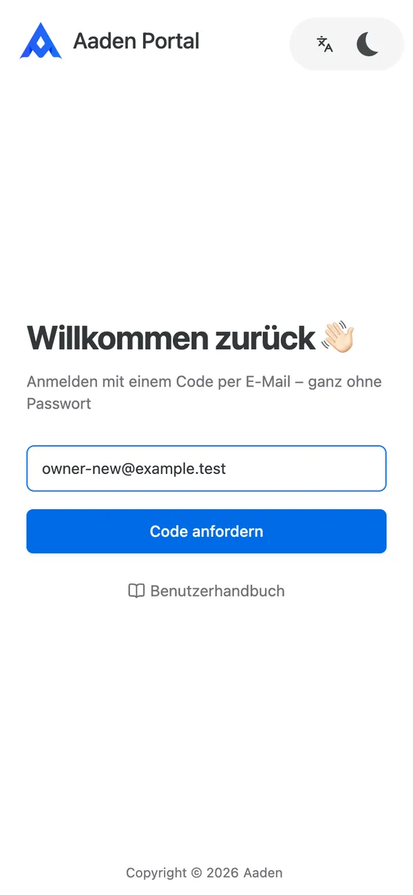 E-Mail-Adresse eingeben