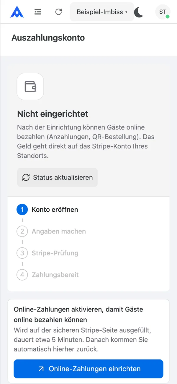 Auszahlungskonto